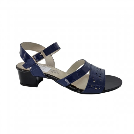 Sandale Elegante Pentru Femei - Sandale Damă Elegante Din Piele Naturală Blue 6542