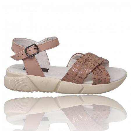 Sandale Casual Pentru Femei - Sandale Damă Din Piele Naturală Nude 6167