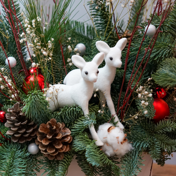 Aranjament de Craciun cu brad natural [2]