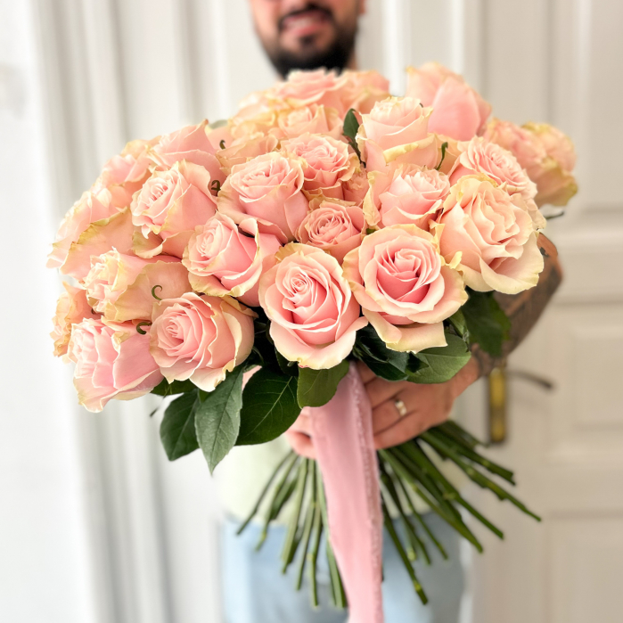 Buchet trandafiri roz [2]