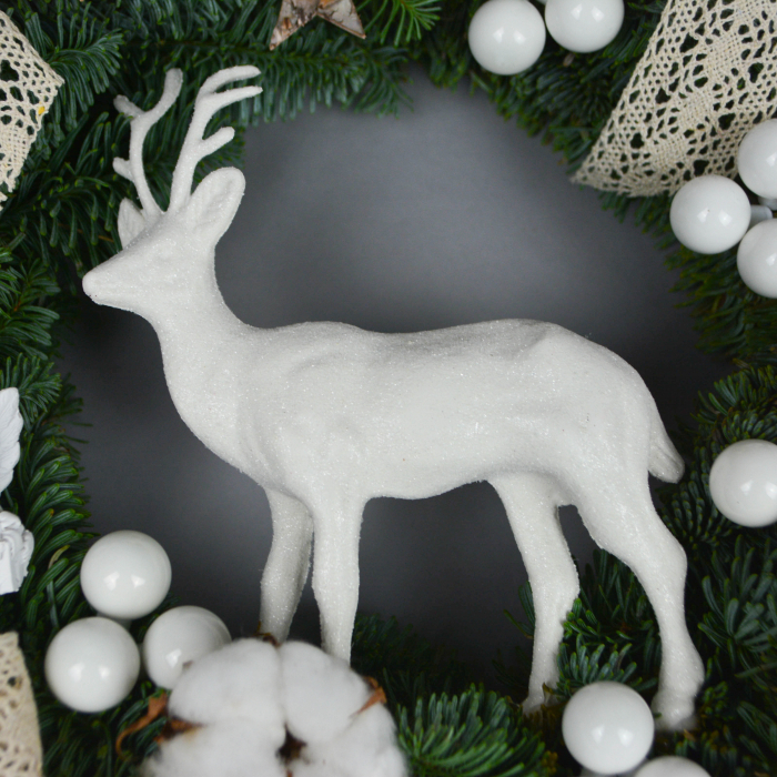 Coronita de Craciun cu alb [2]