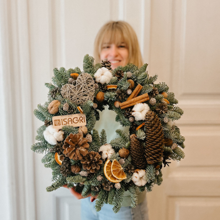 Coronite de Craciun - Coronita de Craciun cu logo firma