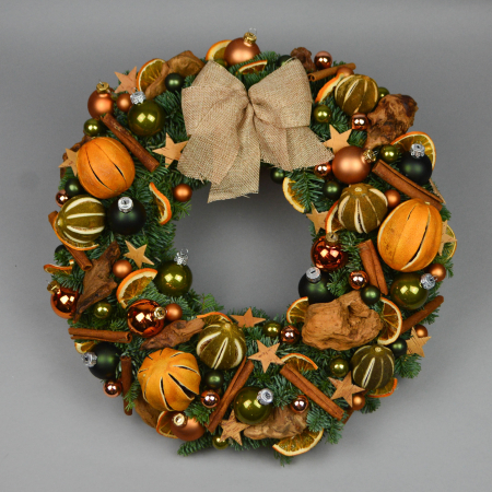 Coronite de Craciun - Coronita de Craciun cu portocala si scortisoara