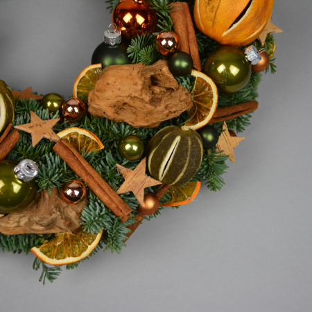 Coronita de Craciun cu portocala si scortisoara [1]