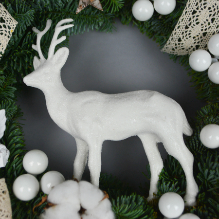 Coronita de Craciun cu alb [1]