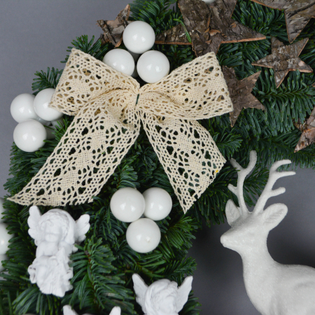 Coronita de Craciun cu alb [3]