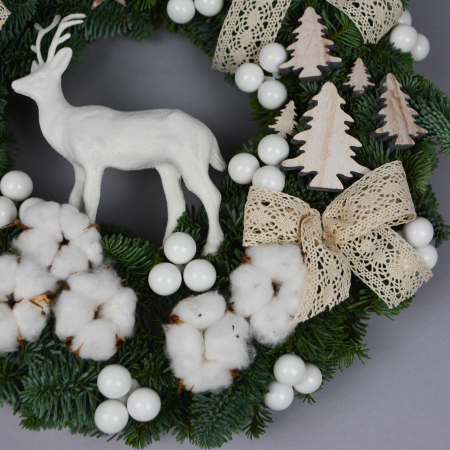 Coronita de Craciun cu alb [4]