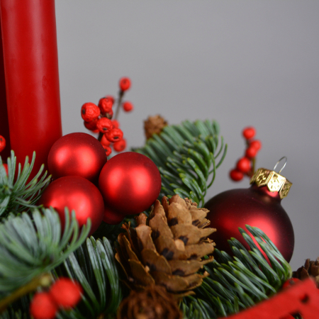 Aranjament de masa rosu elegant [2]