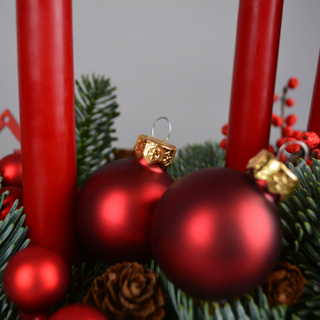 Aranjament de masa rosu elegant [3]