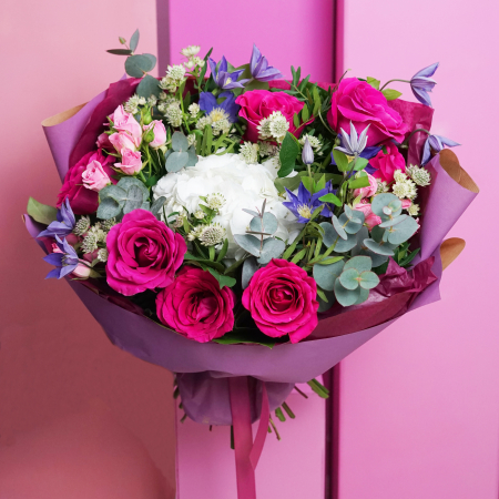 Buchete de flori pentru Iubite - Buchet cu trandafiri roz