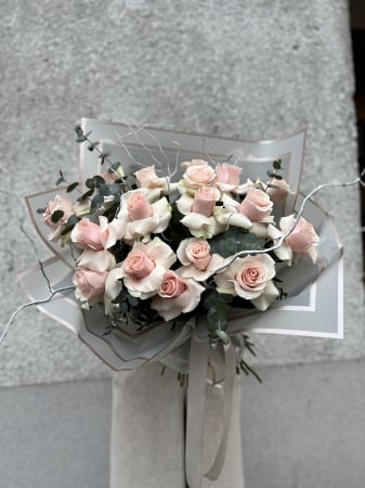 Valentines Day - Buchet 17 trandafiri roz