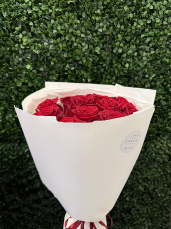 Produse - Buchet 9 trandafiri rosii