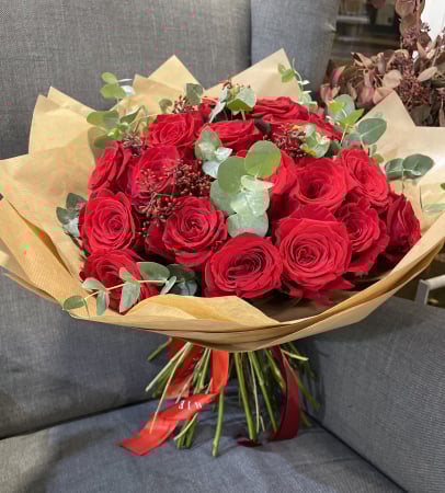 Valentines Day - Buchet 29 trandafiri rosii