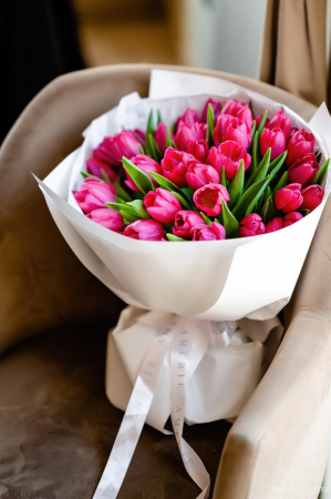 Valentines Day - Buchet 37 de lalele roz