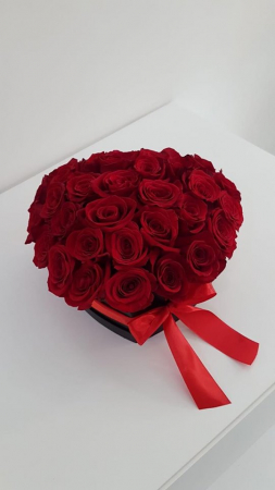 Cutie inima cu trandafiri rosii [0]