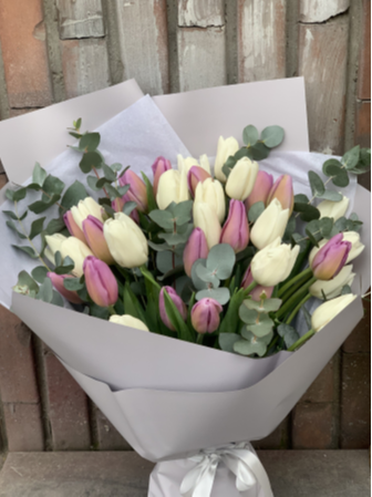 Buchet lalele in ambalaj bicolor [1]