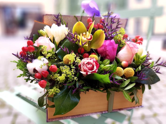 Blooms in Baskets!