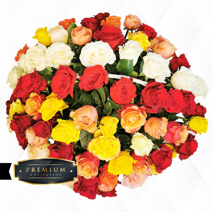 Aranjament premium trandafiri Roman [3]