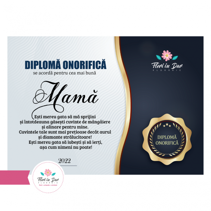 Diploma onorifica cea mai buna mama [2]