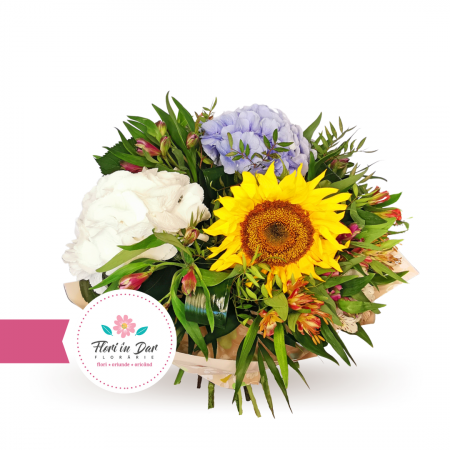 Buchet de flori cu floarea soarelui [1]