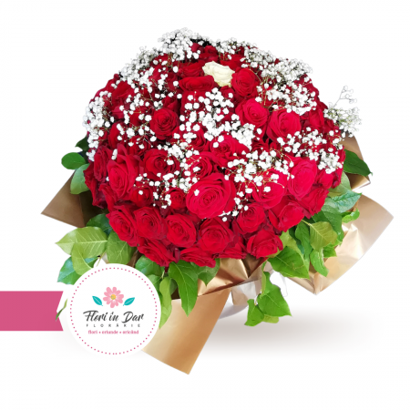 Buchet premium 101 trandafiri [1]