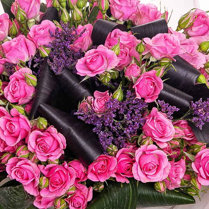 Buchet minirosa roz [2]