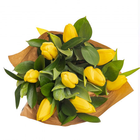Buchet cu 9 lalele galbene [1]