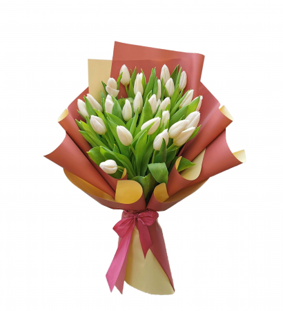 Flori pentru mama - Buchet 31 Lalele Albe