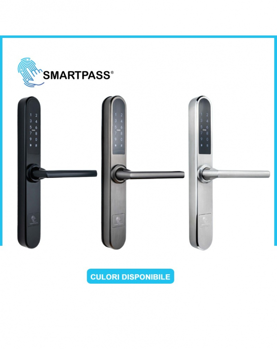 PARIS încuietoare inteligentă cu Bluetooth, WiFi, PIN, card RFID, cheie [3]