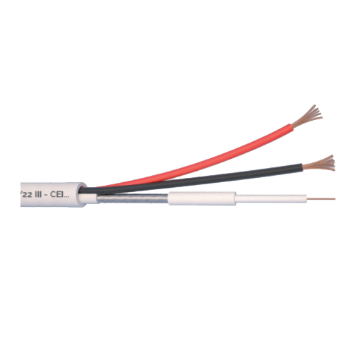 Cablu Microcoaxial + alimentare 2x0.5, Cupru 100%, 100m MCX75-2x0.5 [1]