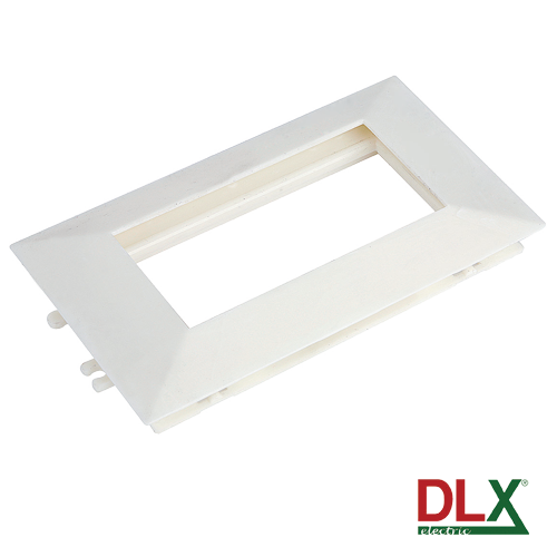Rama alba tripla pentru aparataj 45x45 mm (6 module) - DLX DLX-102-13 [1]