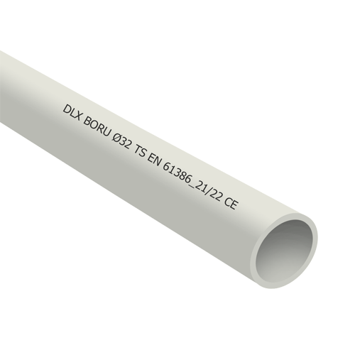 Tub PVC rigid D16, 750N, Halogen free, 3m - DLX TRP-802-16 [1]