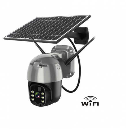 Camera PTZ cu panou Solar, Wi-Fi, Full HD, SD Card, Audio - IUB-PT22-W [0]
