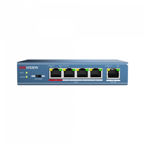 Switch 4 porturi PoE, 1 port uplink- HIKVISION DS-3E0105P-E-M [0]