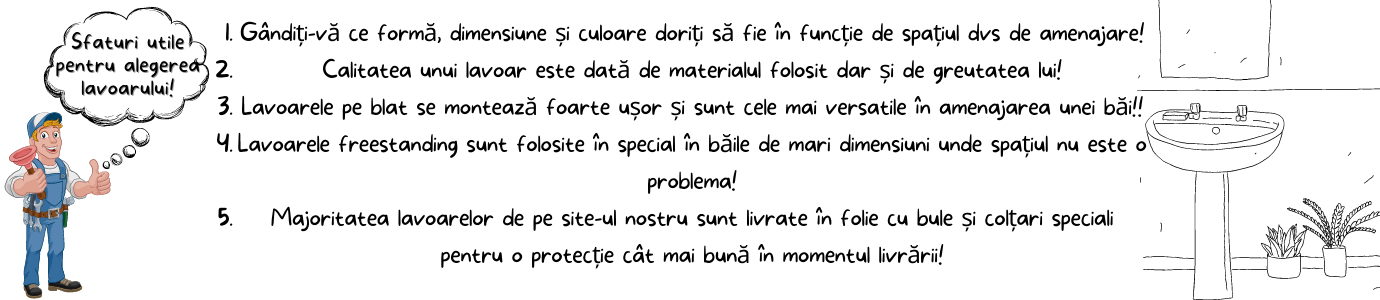 Categorii lavoare baie