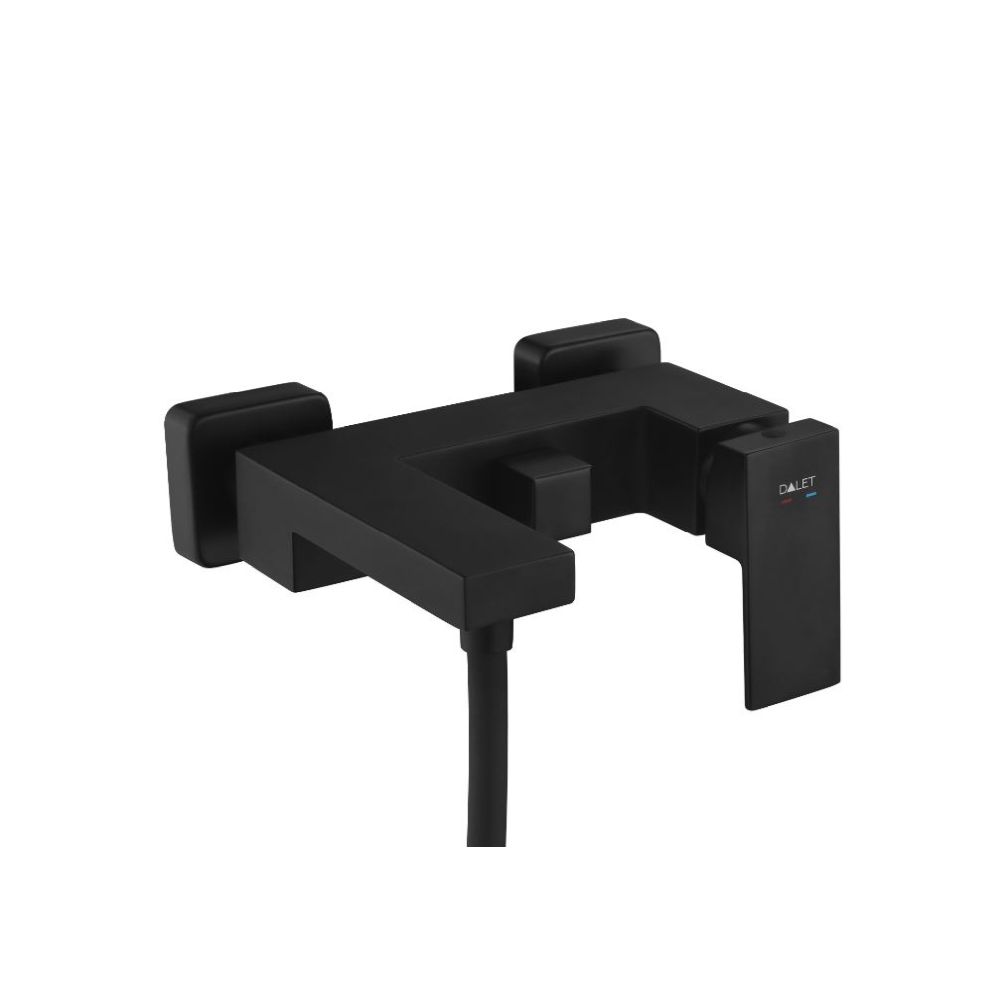 Baterie cada sau dus neagra dalet, square
