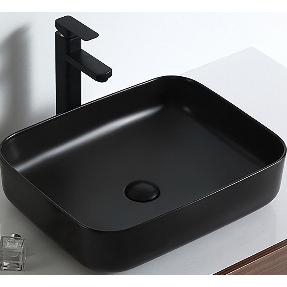 Lavoar baie dreptunghiular negru dalet art 35