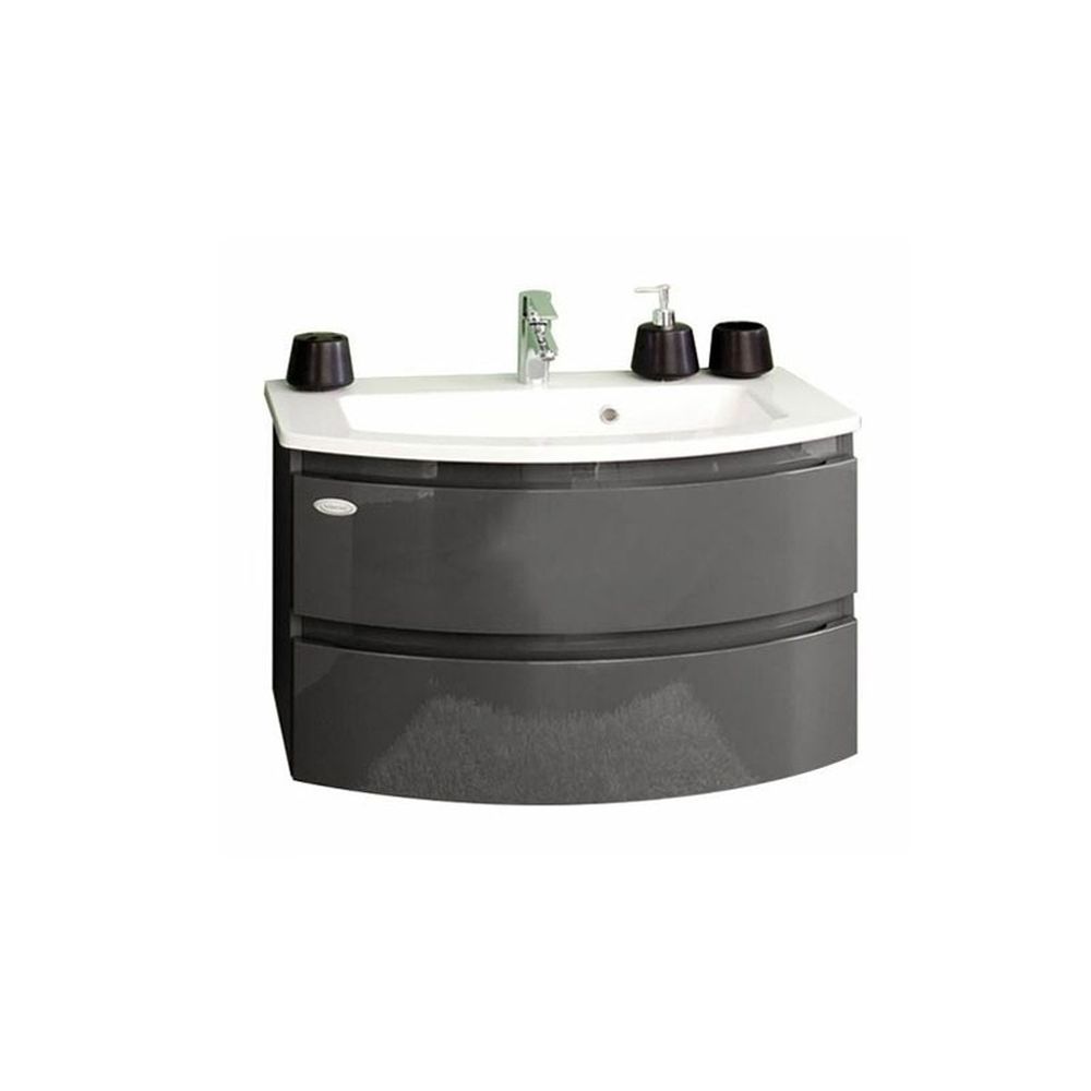 Set mobilier baie cu lavoar si dulap cu 2 sertare kolpasan, iman