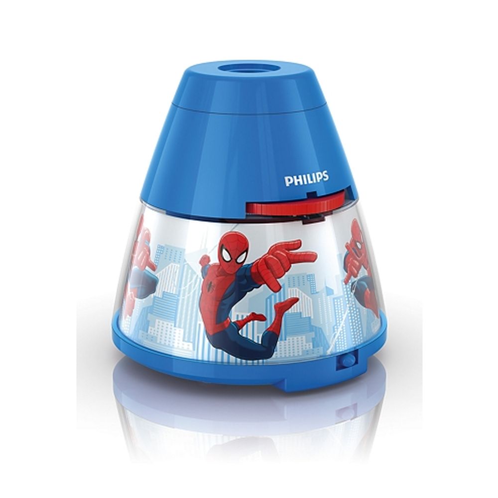 Proiector si lampa de veghe 2 in 1, Spiderman 3xLED 0,1W si 0,3W, IP20