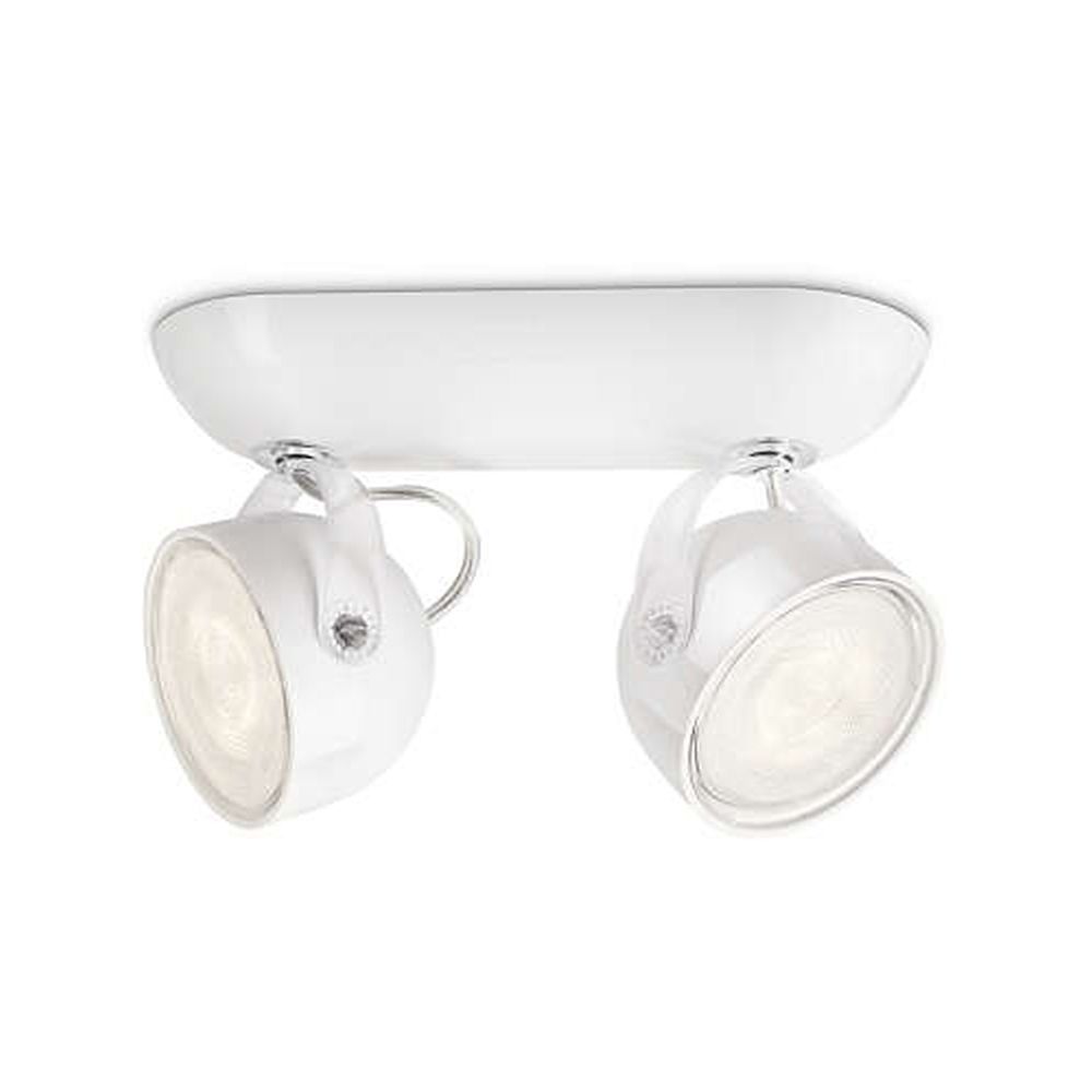 Spot cu 2 becuri led, dyna, alb, philips