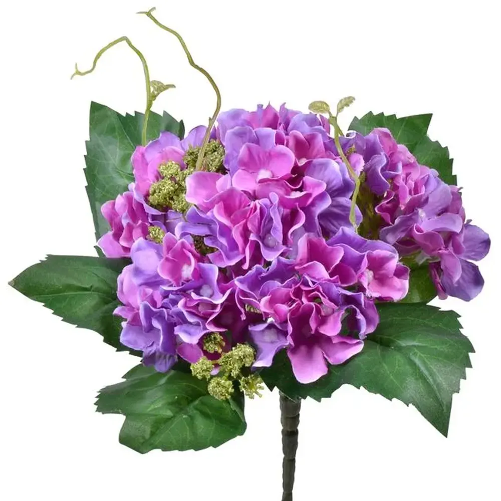 Hortensie artificiala mov, foglia