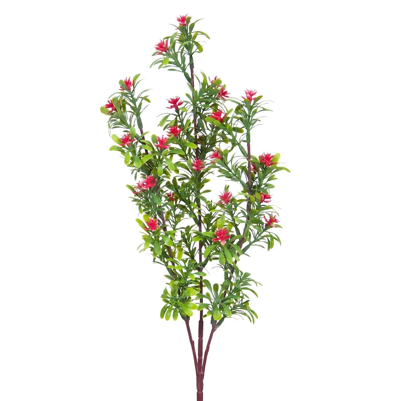Floare artificiala decorativa rosie, Foglia Foglia