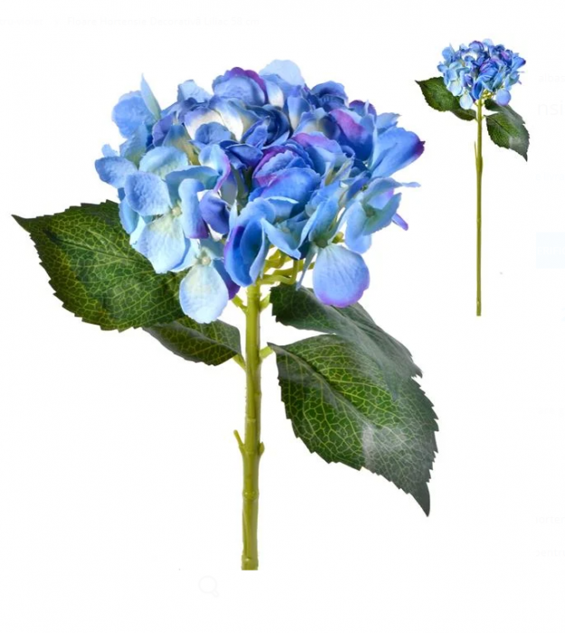 Hortensie albastra artificiala foglia.ro