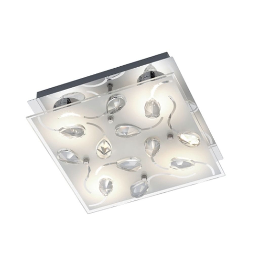 Plafoniera led culoare crom, eris 4x5w