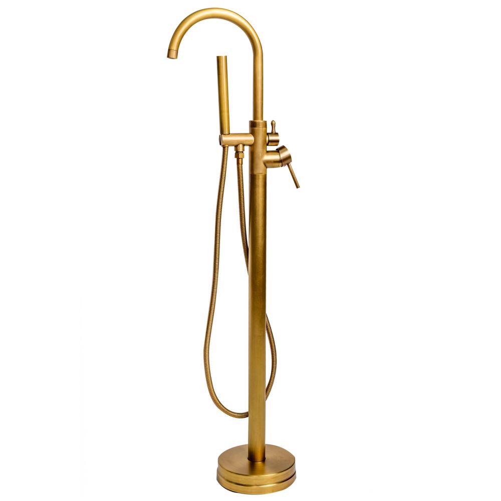 Baterie cada freestanding culoare antichizata foglia rondo