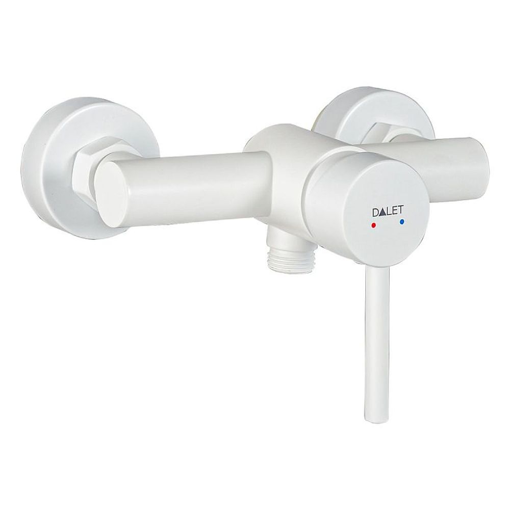 Baterie dus culoarea alb mat dalet, rondo