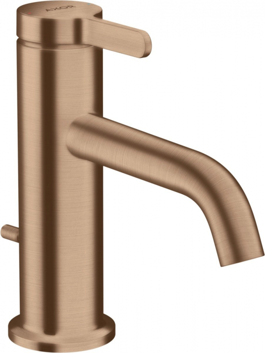 Baterie Lavoar Baie Red Gold Periat Cu Ventil Pop-up Hansgrohe Axor One 70
