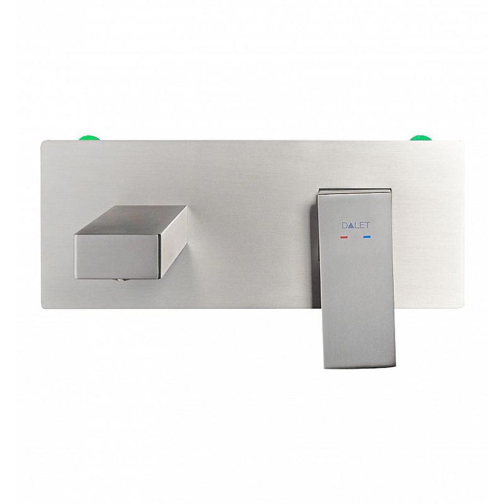 Baterie lavoar incastrata gri dalet, square
