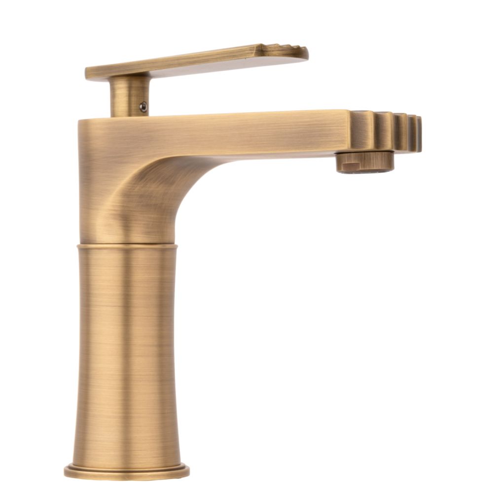 Baterie lavoar baie bronz antichizat retro, foglia