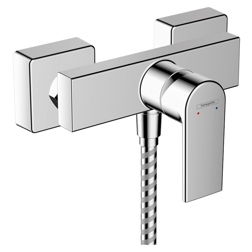 Baterie perete dus, culoare crom, hansgrohe, vernis shape